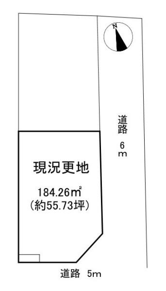 葛城市長尾の売地の土地図|■敷地面積約５５坪！ゆとりのある広さです！