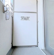 グランルージュ中之島南のバルコニー