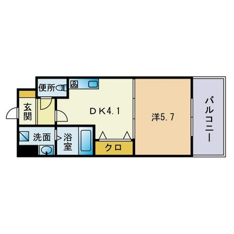 グランブルー大濠公園の間取り