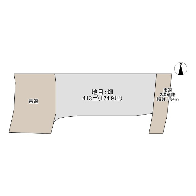 北野町大城土地の土地図