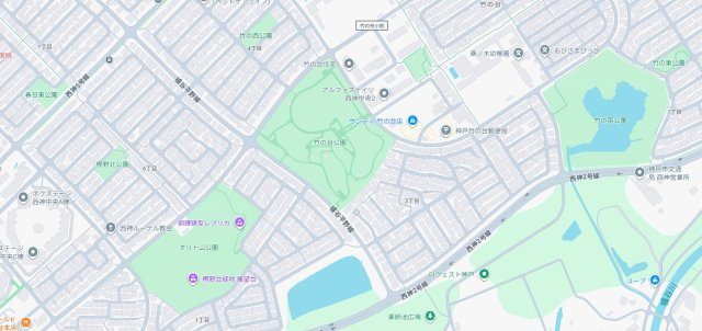 神戸市西区竹の台　新築一戸建ての地図