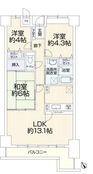 【間取り】 | ☆ライオンズマンシヨン平野東