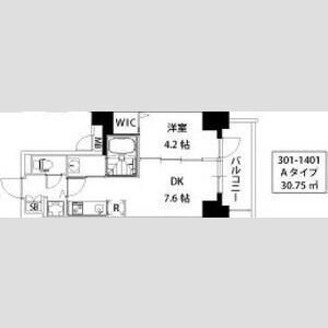 S-RESIDENCE江坂の間取り