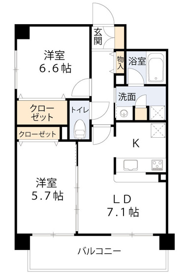 【間取り】 | グランディールNAMBA