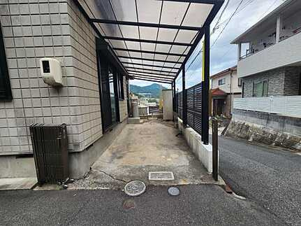 安佐南区大町西３丁目の前面道路含む現地写真