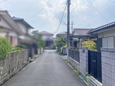 【前面道路含む現地写真】 | 四日市市楠町本郷 | 前面道路