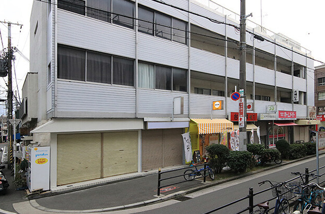 大阪市東住吉区針中野３丁目の店舗事務所の外観