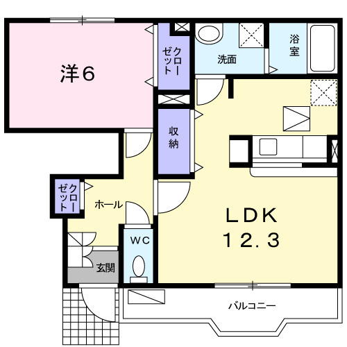 フランドゥーボナールの間取り