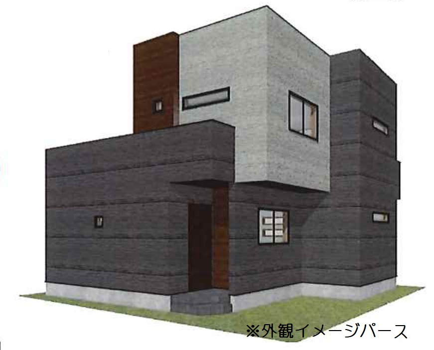 新築一戸建て　川越市砂の外観パース|外観イメージパース