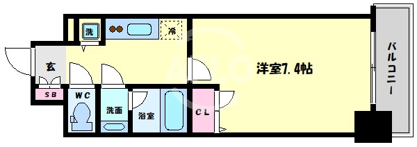 アーバネックス大阪城WESTの間取り|アーバネックス大阪城WEST　間取り
