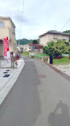 東大阪市日下町7丁目新築戸建の前面道路含む現地写真