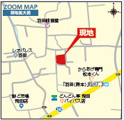 仲介手数料不要　ブルーミングガーデン北区鶴羽田1丁目【北部東小・北部中】の地図