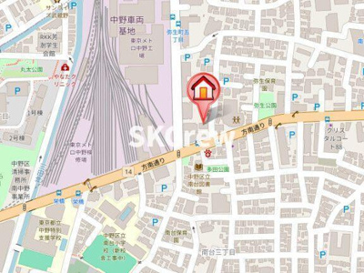 【地図】 | ラクラス中野弥生町