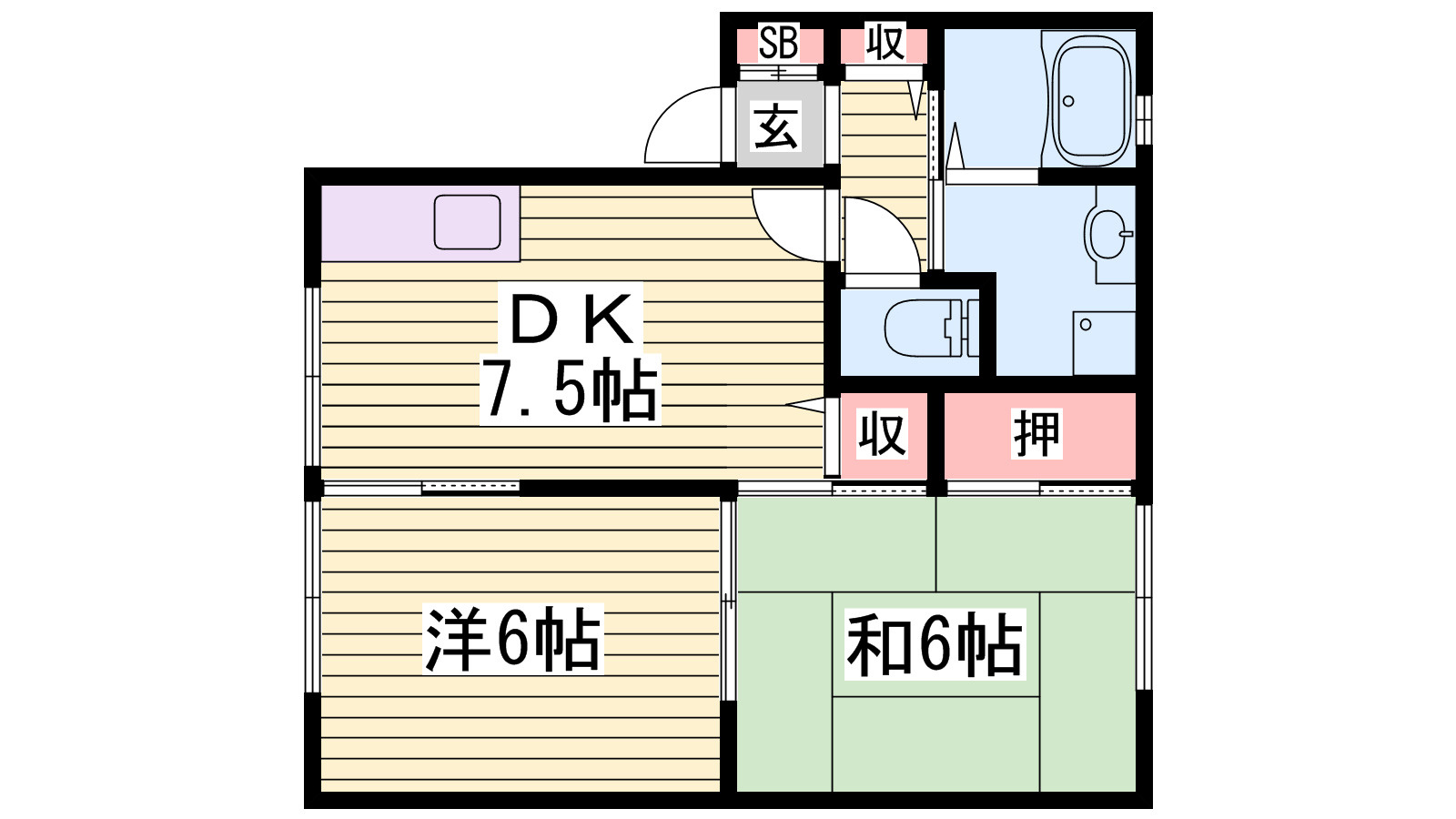 キャッスルハイツの間取り