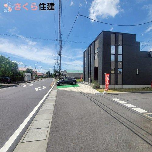 タマタウン千手町　の前面道路含む現地写真|全面道路は6ｍで車通りも少ない為、駐車の際も安心です◎