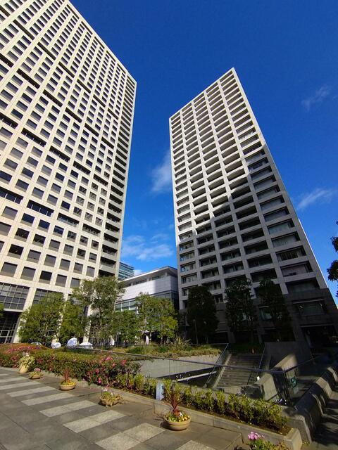 港区芝浦３丁目の賃貸マンションの外観パース| 