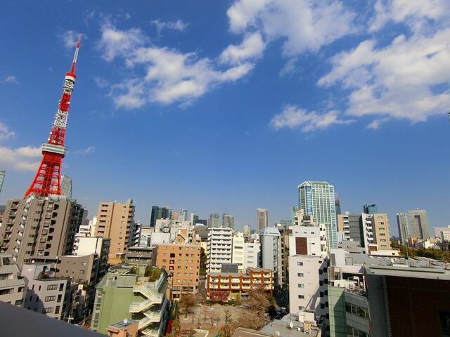 港区東麻布１丁目の賃貸マンションの外観パース| 