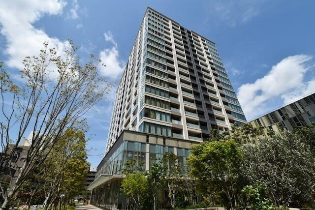 港区白金１丁目の賃貸マンションの外観パース| 