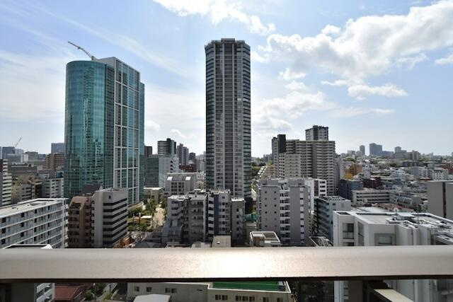 港区白金１丁目の賃貸マンションの外観パース| 