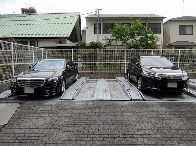 港区高輪３丁目の賃貸マンションの駐車場|月極駐車場です、一番上の段です 