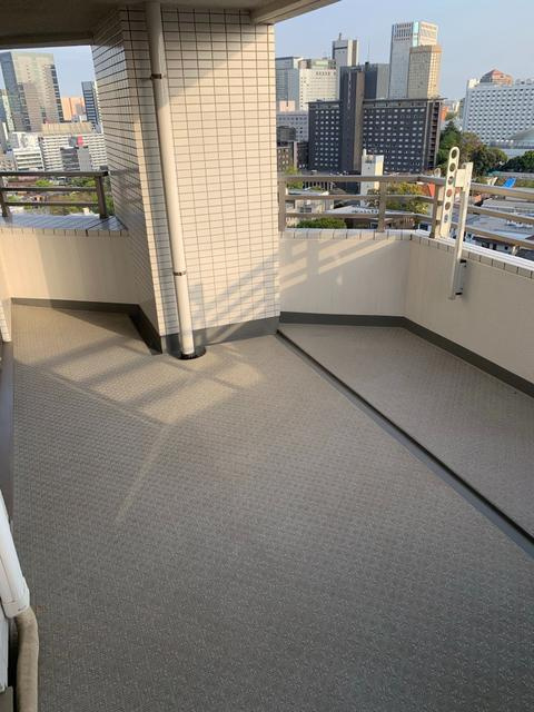 港区高輪３丁目の賃貸マンションのロビー|広々としたバルコニーです 