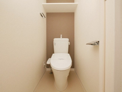 【トイレ】 | プレサンス難波クチュール  | 清潔感のあるトイレです