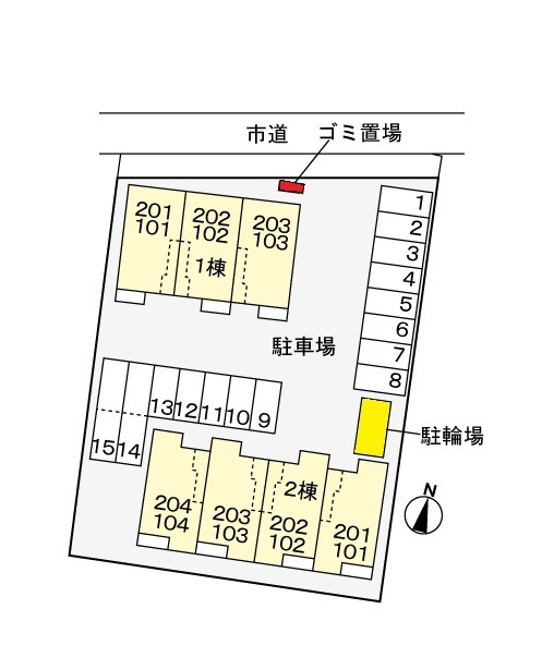 マウロアⅡの区画図