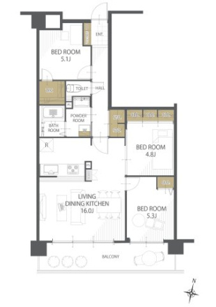 【間取り】 | ユメックスマンション夢咲☆仲介手数料無料☆