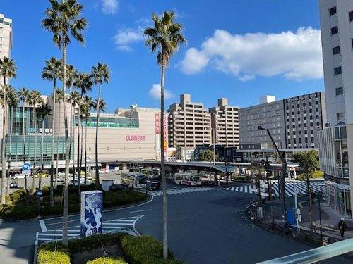 フレシアとくしまの外観|JR徳島駅東側に建つツイン型マンション