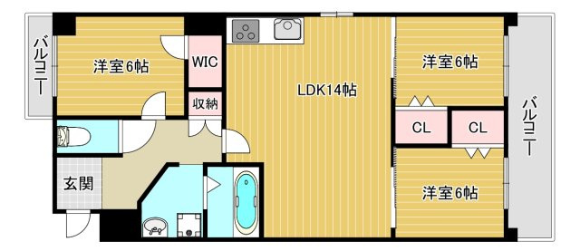 シャトールポートの間取り