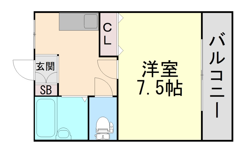 石町ハイツの間取り