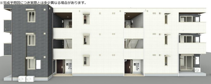 グランピース駒川の外観パース