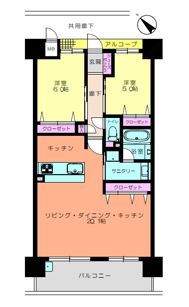 アルファステイツ中前川町Ⅱの間取り