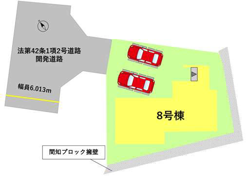 よかタウン／合志市御代志12期／８号棟の区画図