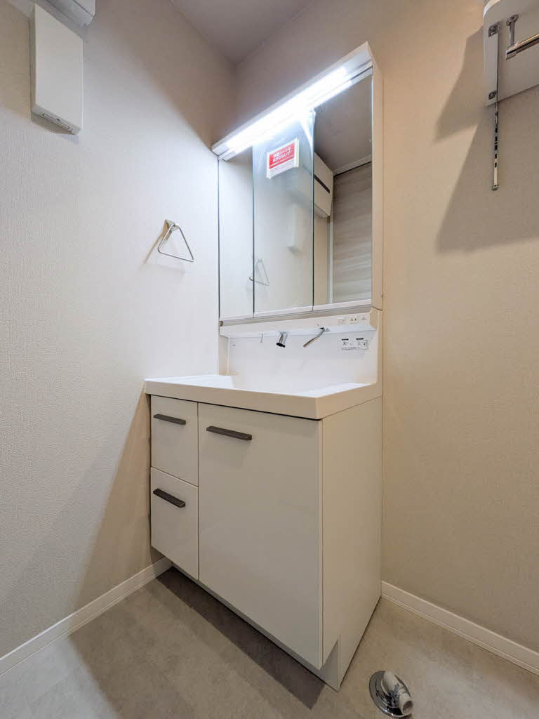 熊本市中央区本荘５丁目の賃貸マンションの独立洗面台