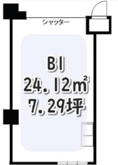 【間取り】 | 中野駅8分 ライオンズプラザ中野第五 B1 7.29坪 バー居抜き