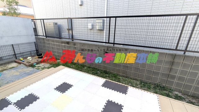 久留米市櫛原町の中古一戸建の庭