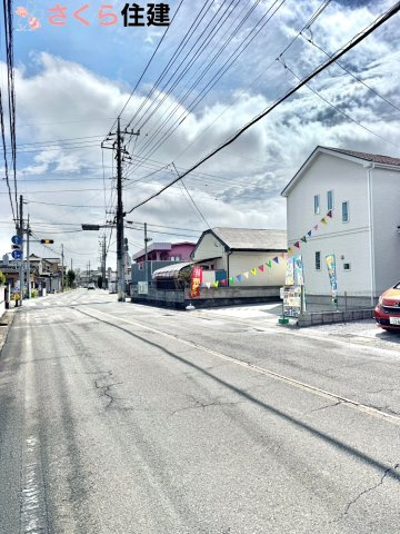 Heartful-Town 　栃木市本町１期　２号棟の前面道路含む現地写真|前面道路北側8.2ｍ公道