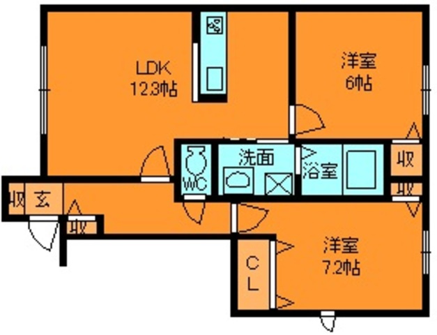 モンレーヴの間取り
