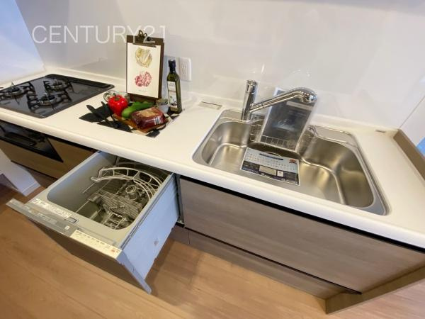 シンフォニア高崎城址のキッチン|食器洗い乾燥機付きです。