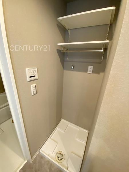 シーズガーデン桐生本町の独立洗面台|洗濯機置き場