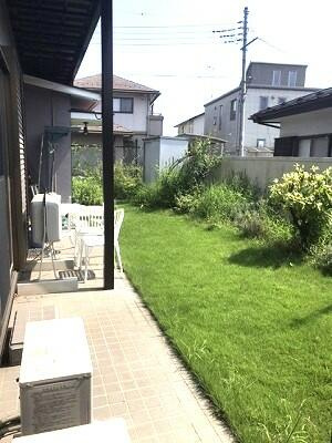 宇都宮市宝木本町　5ＬＤＫ　中古住宅の庭