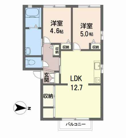 ジョイフルハイツ富木の間取り