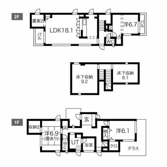 【間取り】 | 西城南蔵のある家