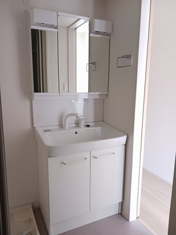 カルム古市橋の洗面所|コンパクトで使いやすい洗面所