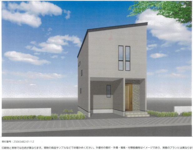 長束４丁目戸建ての外観パース
