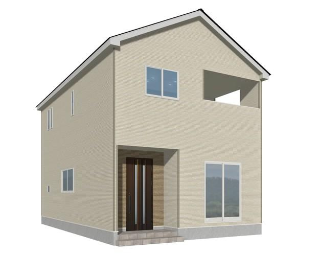 山形市あかねヶ丘3号棟【新築建売】の外観パース|完成予想図！早期ご予約受付中！