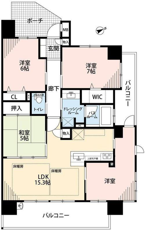 アルファステイツ城乾西八代の間取り|間取図