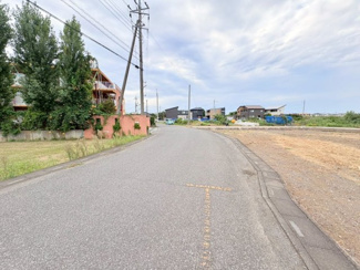 【前面道路含む現地写真】 | 川越市南田島　建築条件なし売地　東武東上線『新河岸駅』徒歩30分　【牛子小学区】