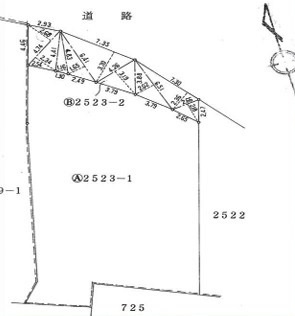 【区画図】 | 川越市南田島　建築条件なし売地　東武東上線『新河岸駅』徒歩30分　【牛子小学区】